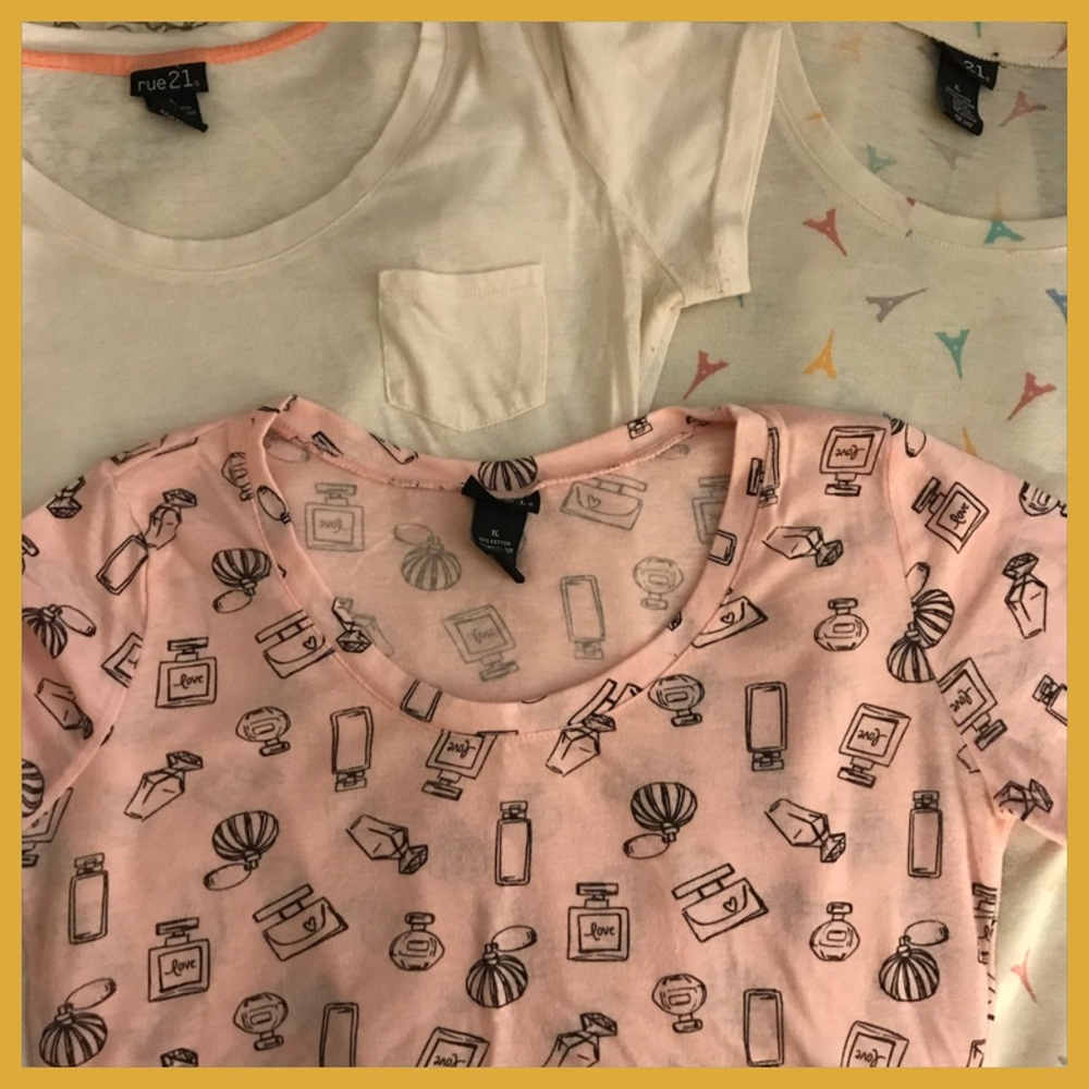 👑NEW👑 3 Rue 21 Tees